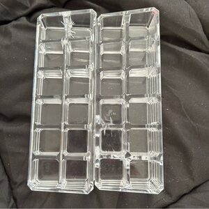 Set of 2 acrylic lipstick organizers